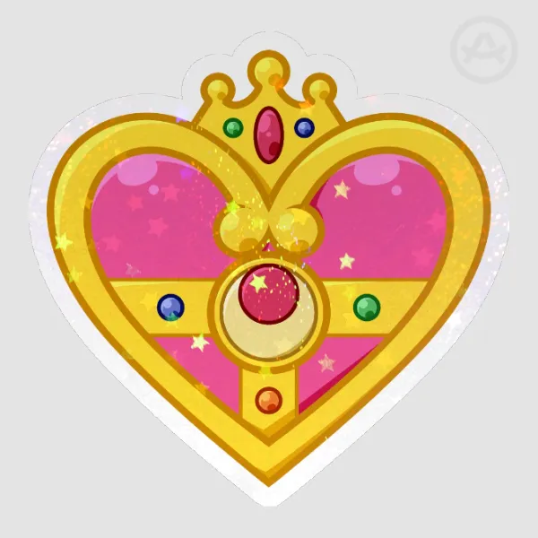 Cosmic Heart Compact Crystal Sticker