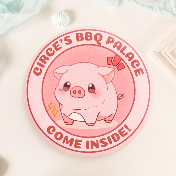Circe's BBQ Palace Plush Badge
