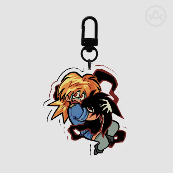Alucard and Seras Keychain