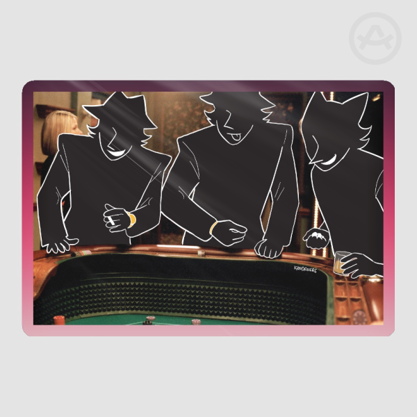 “Lesbians Hanging Out” Shadowguys Stickers