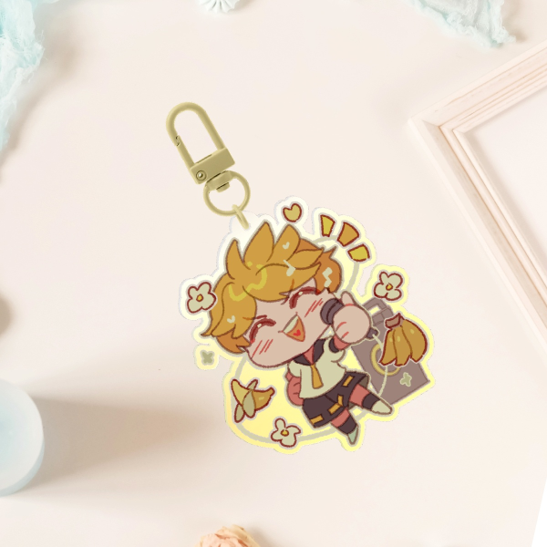 Kagamine Len : 2 sides expressions keychain
