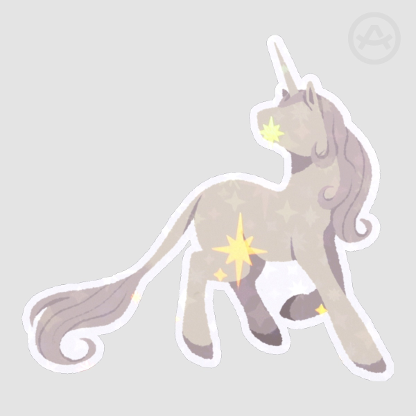 [ UNICORNS ] Standing Unicorn Sticker