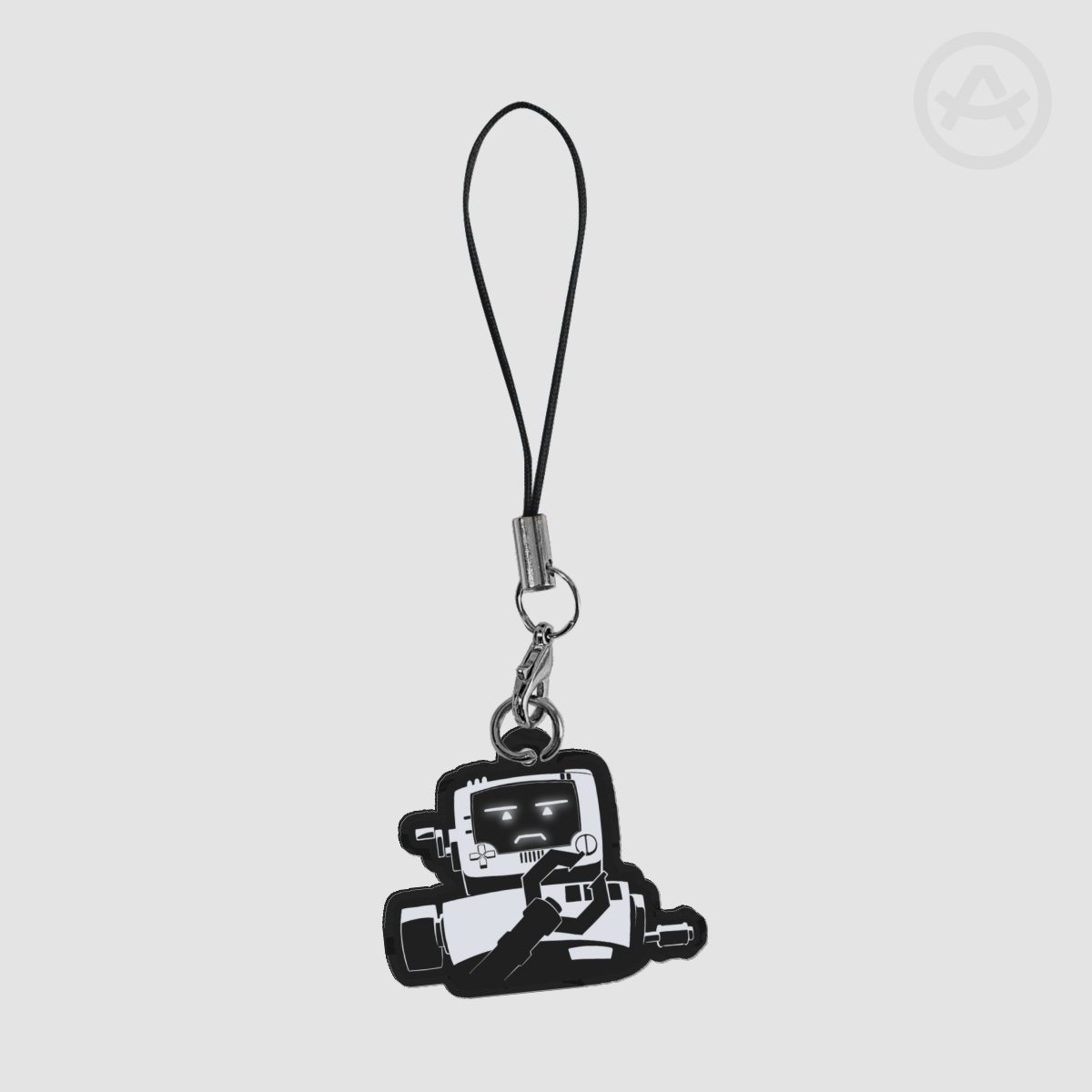 P03 Rippled Acrylic Phone Keychain