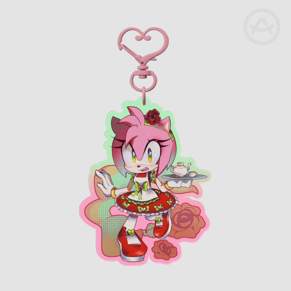 SonicCafe Amy Rose keychain