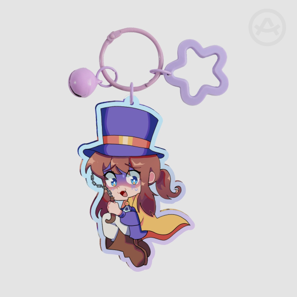 A Hat in Time Hat Kid keychain
