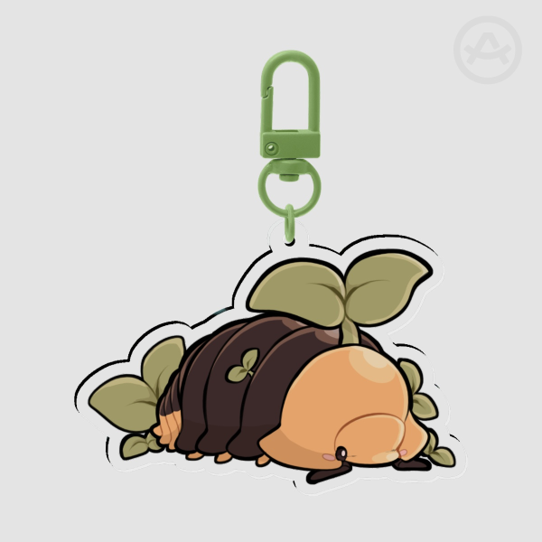Sprout Duckie Isopod Keychain