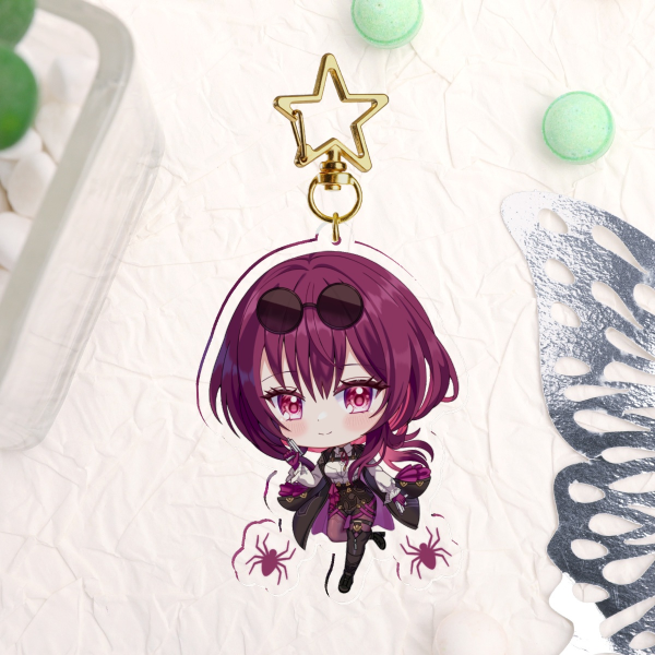 Kafka (Honkai: Star Rail) Clear Acrylic Keychain