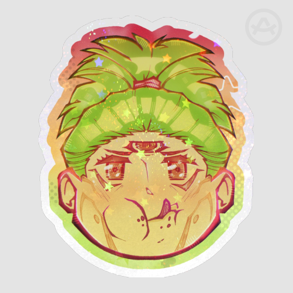 Red alien Die Cut Sticker