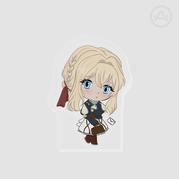 Violet evergarden  Thick Acrylic Stand No Base - 0.23"(60mm), 0.39"(10mm)