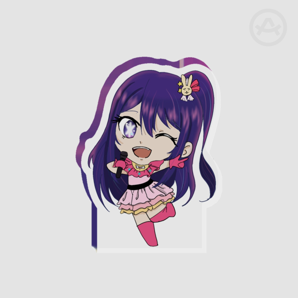 Ai oshino Thick Acrylic Stand No Base - 0.23"(60mm), 0.39"(10mm)