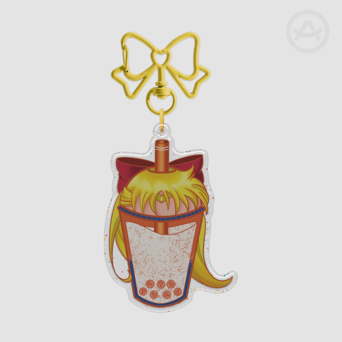 Adoring Guardian Glitter Acrylic Keychains