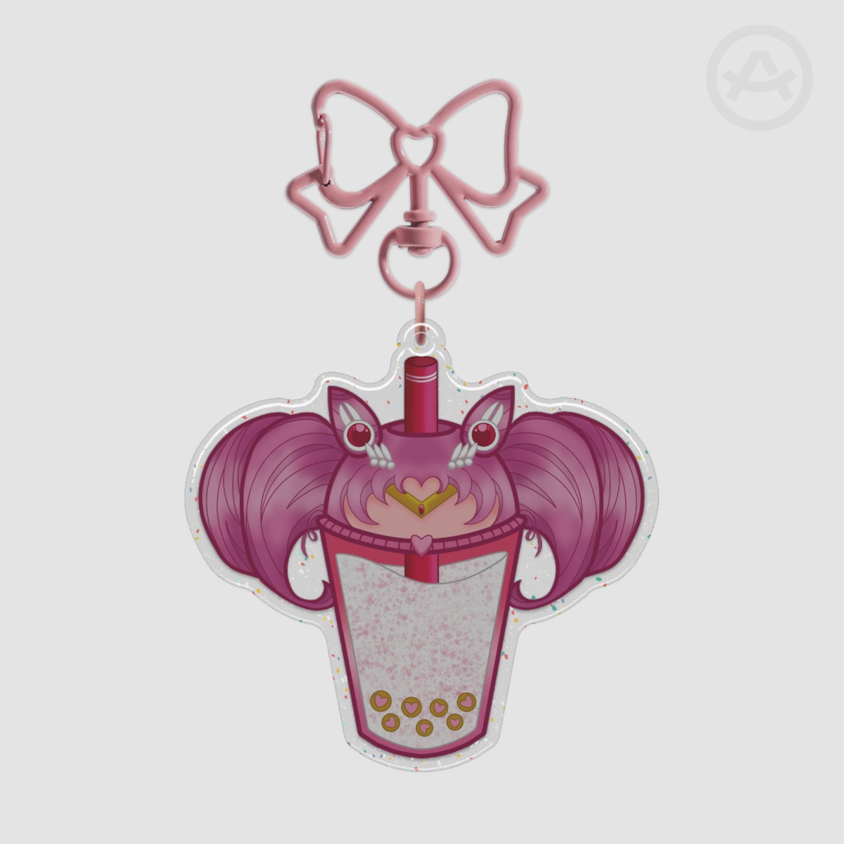 Tiny Guardian Glitter Acrylic Keychains