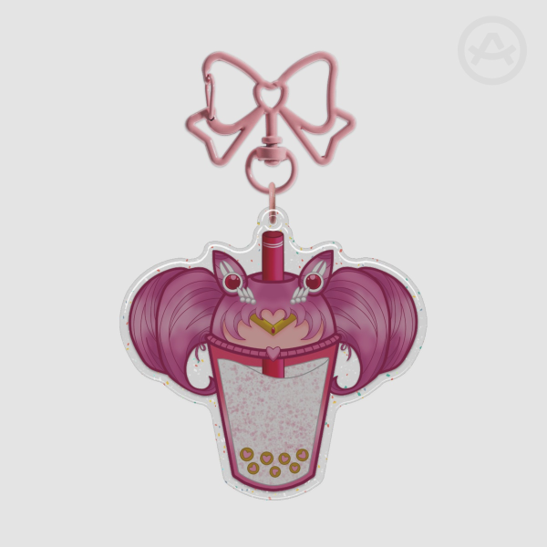 Tiny Guardian Glitter Acrylic Keychains