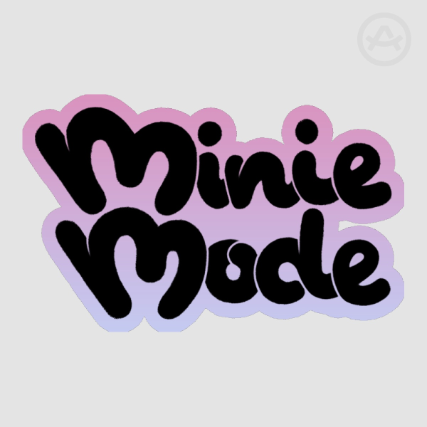 MinieMode Brand Sunset Sticker