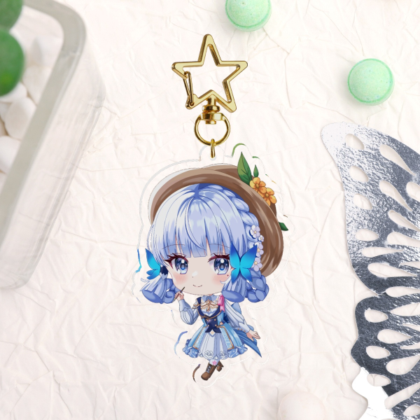 Kamisato Ayaka (Genshin Impact) Clear Acrylic Keychain