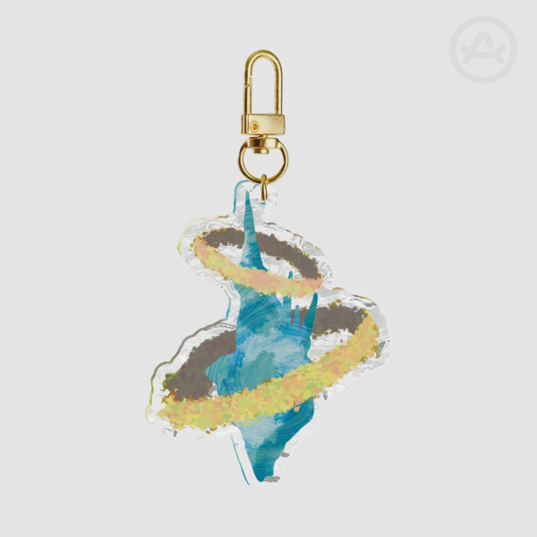 Travel Crystal Ripple Acrylic Keychains
