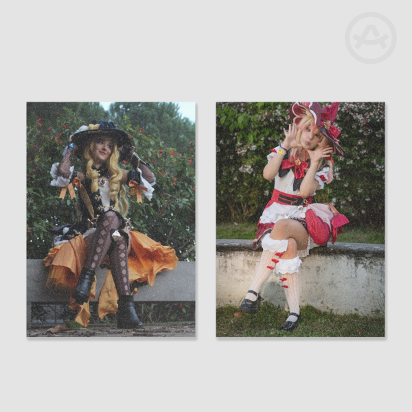 Genshin impact Navia and Klee Holographic Photocards