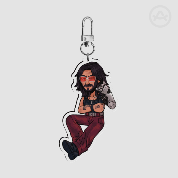 [ Cyberpunk ] Johnny Silverhand Keychain