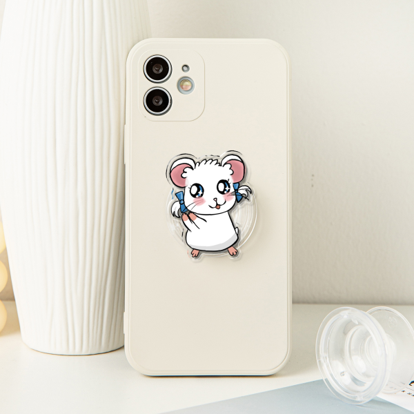 Bijou Acrylic Airbag Phone Holder - 1.96"(50mm), Clear