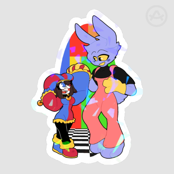 Jax and Pomni Sticker