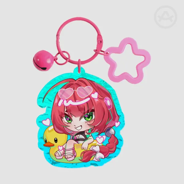 Zenless Zone Zero Yuzuha Summer Skin Keychains