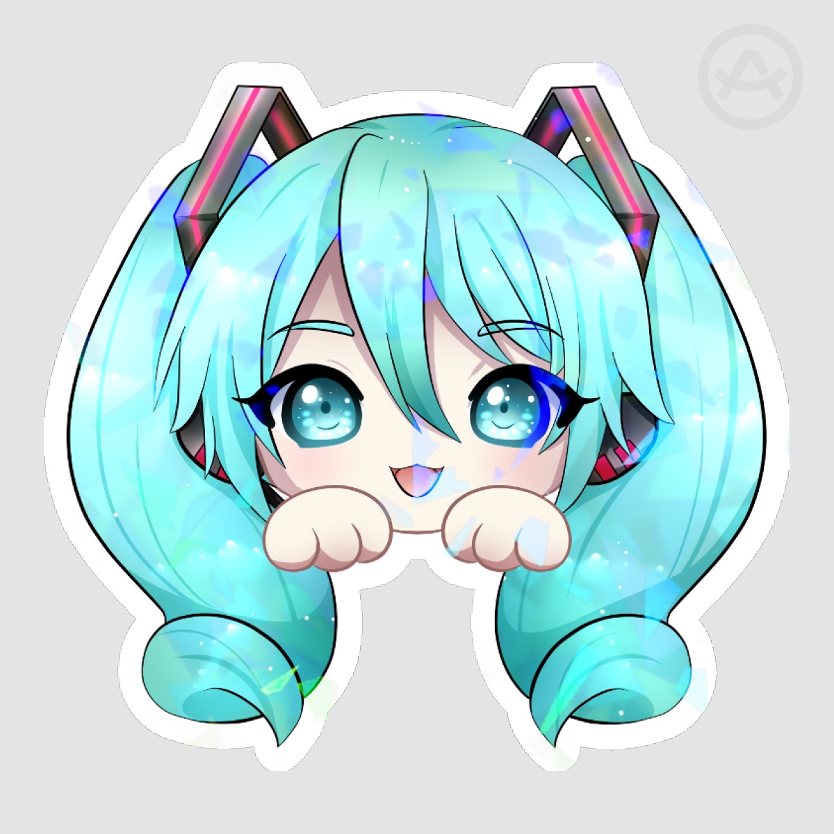 Miku Hatsune Die Cut Stickers