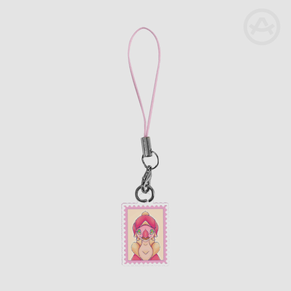 Qucusaurus Phone Charm