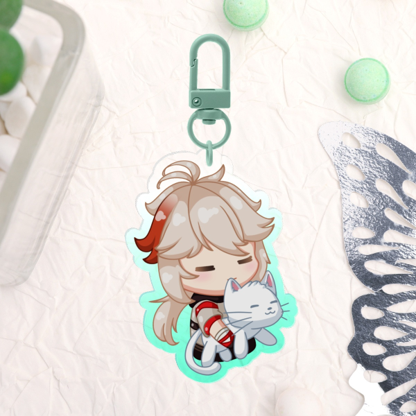 [Genshin] Keychain - Kazuha Cat