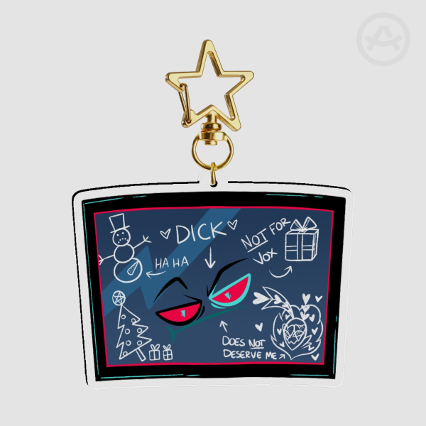 Vox Christmas Keychain - Clear Acrylic