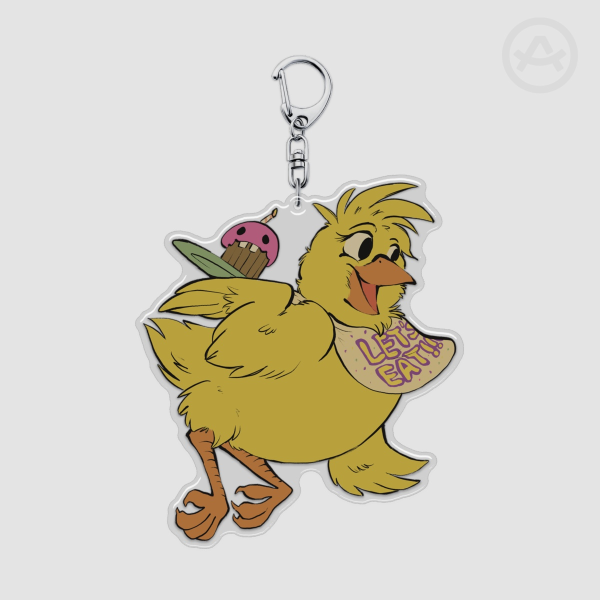 Chica 3.5" Acrylic Epoxy Keychain