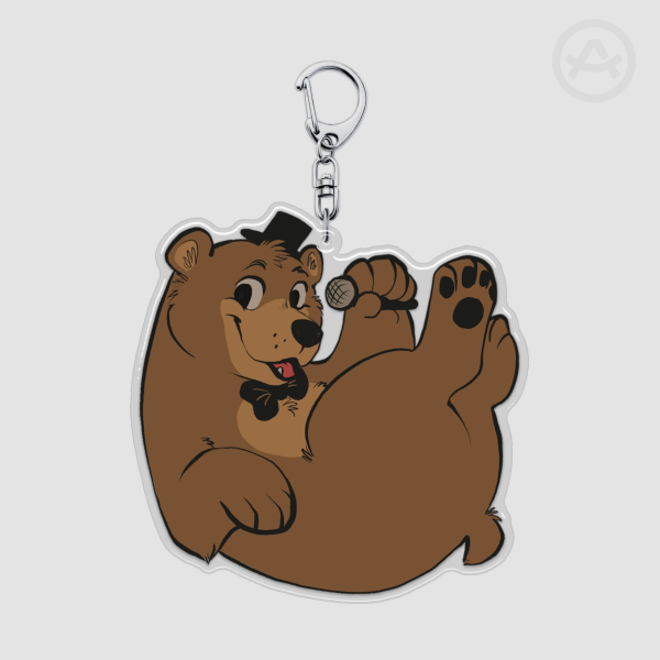 Freddy Fazbear 3.5" Acrylic Epoxy Keychain