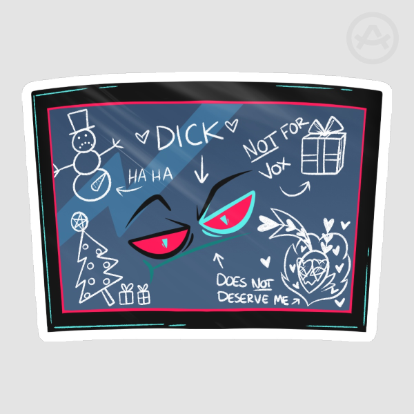 Vox Christmas Glossy Sticker 77mm x 56mm