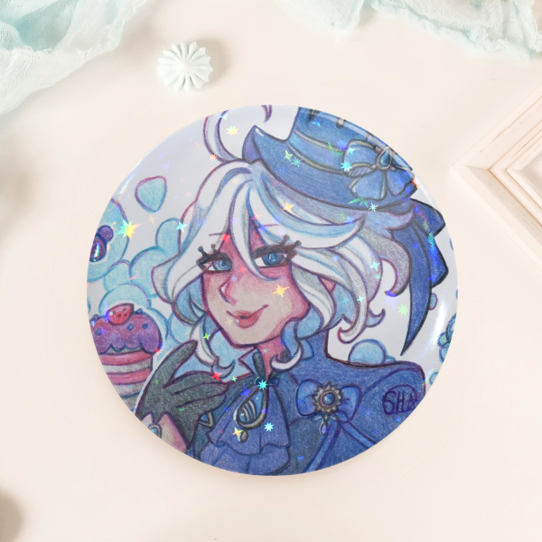 Furina (Genshin) holo star Badge (big)