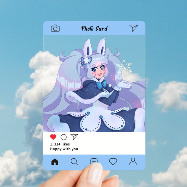 Ania 2024 Winter Plastic Transparent Photocards