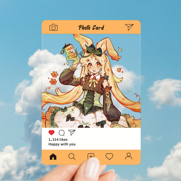 Ania 2025 Autumn Plastic Transparent Photocards