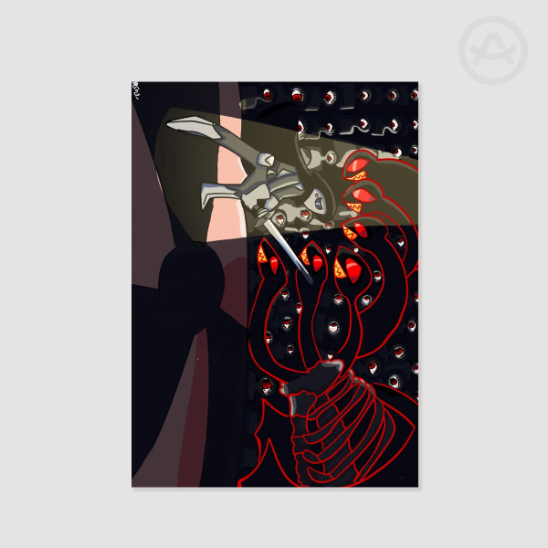 They cant see the monster | print