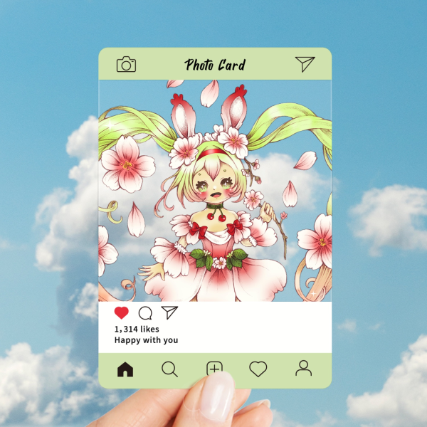 Ania 2025 Spring Plastic Transparent Photocards