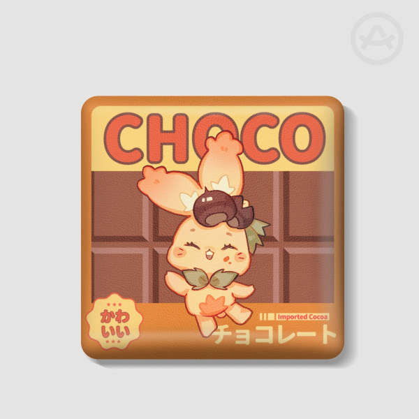 Ania Bunny 2025 Autumn Rectangular PU Badges - 2.28"(58mm)