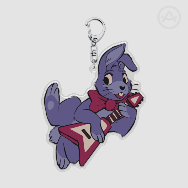 Bonnie 3.5" Acrylic Epoxy Keychain