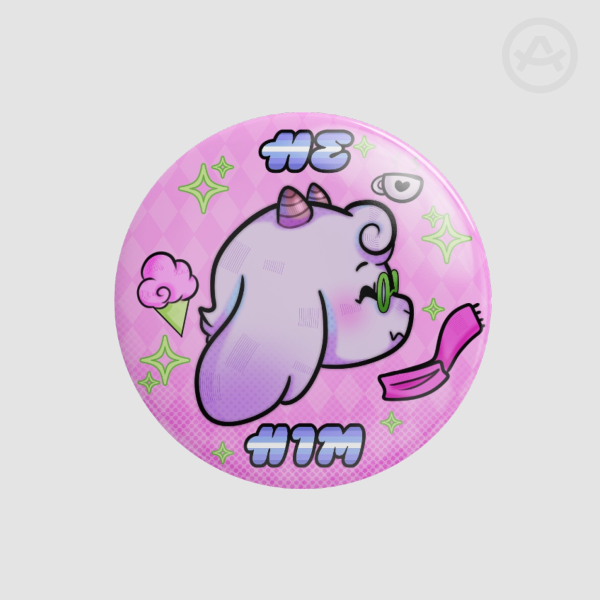 Ralsei pronoums Badges