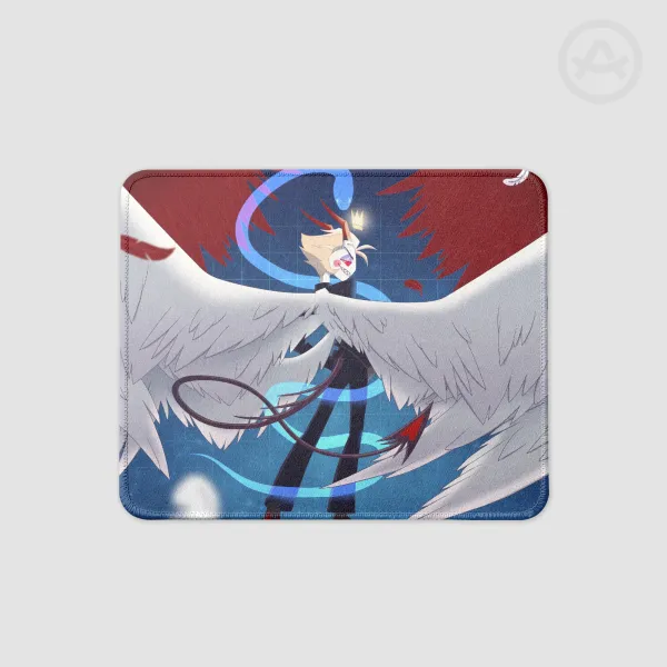 Lucifer - Wings of Pride (Square Mouse Pad)