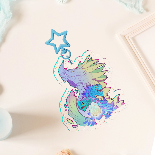 Aurene Glitter Acrylic Keychain