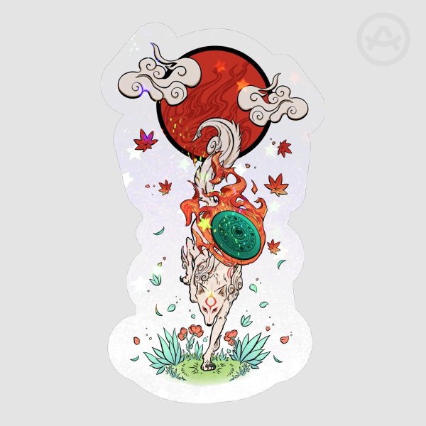 Okami - The Sun Rises - Die Cut Sticker