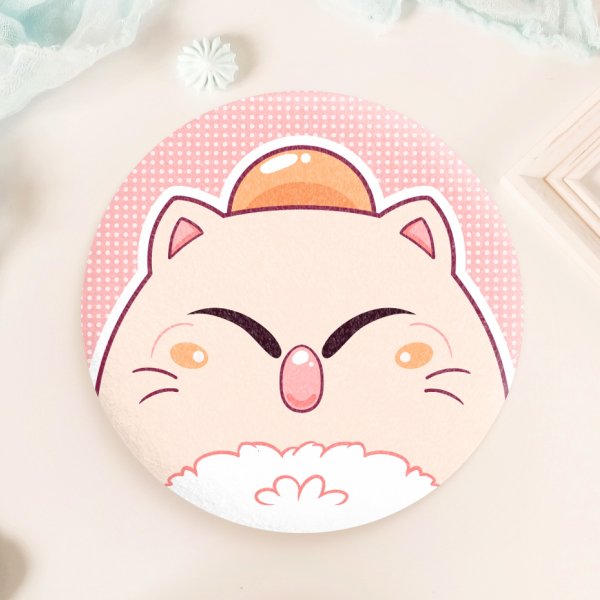 Moogle Plush Badge Pin