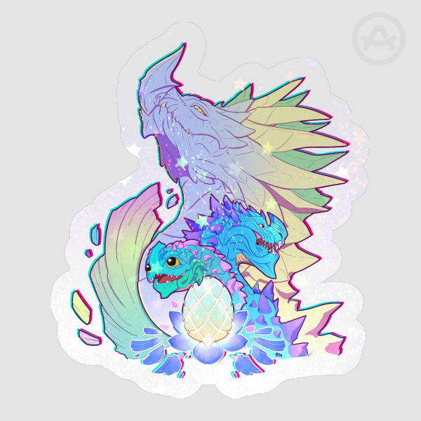 Aurene Sparkly Die Cut Sticker