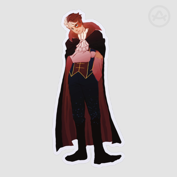 Vampire Shouto Todoroki Halloween Sticker