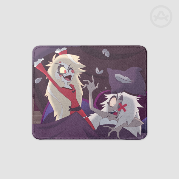 Chaggie - Pillow War (Square Mouse Pad)