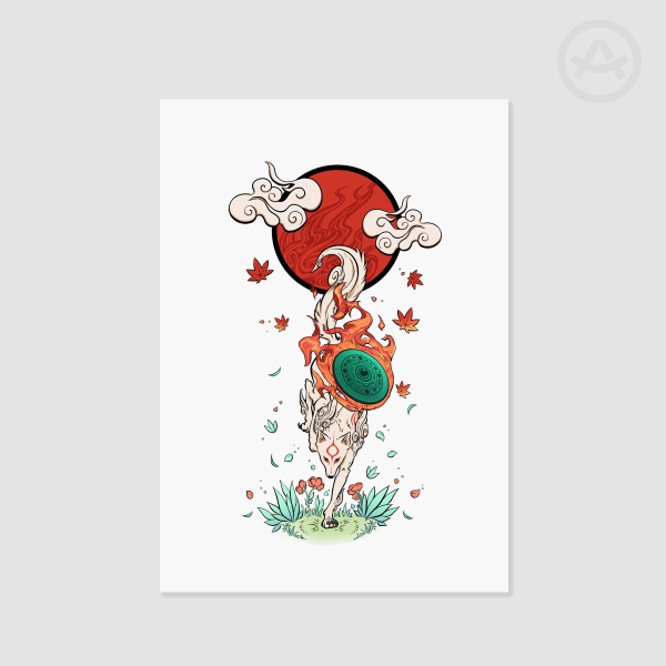 Okami - The Sun Rises - Poster Print