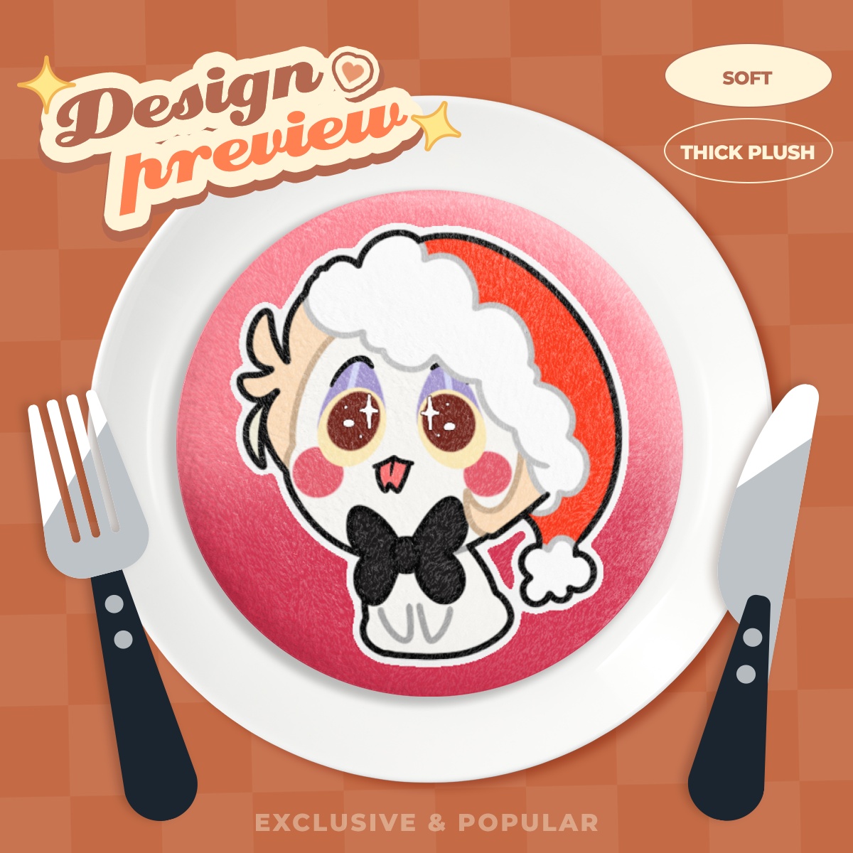 Lil Santa Lucifer | Plush Badges