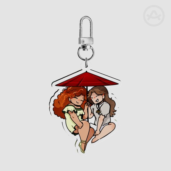 Moonrot Beach Day acrylic keychain